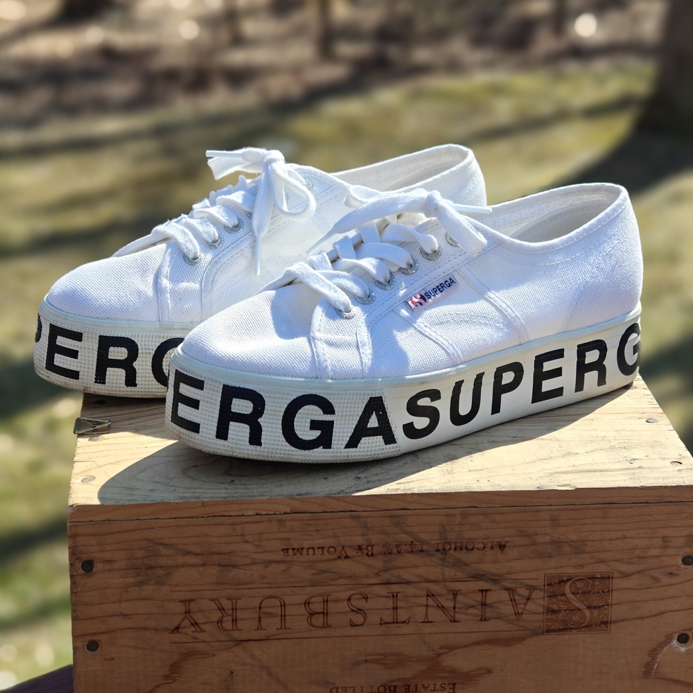 Superga 2790 Classic White Canvas Sneakers